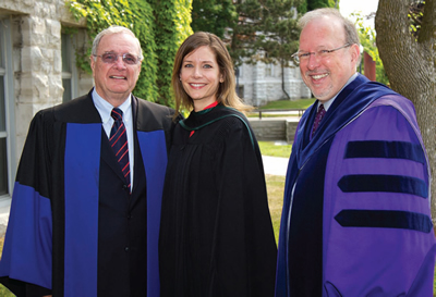 Paul Martin, Erin Borgfjord Ayres, MBA’10, and David Saunders